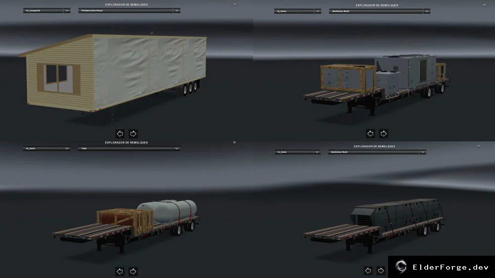 Обложка мода: 12 автономных прицепов USA для Euro Truck Simulator 2 – пакет v1.0