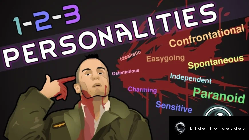 1‑2‑3 Personalities M1 – уникальные черты колонистов для RimWorld