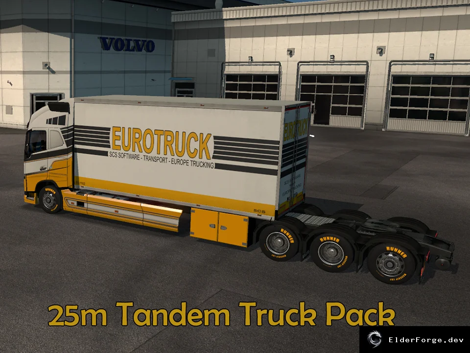 Обложка мода: 25‑метровый тандемный комплект для Euro Truck Simulator 2 – Volvo FH16 2012