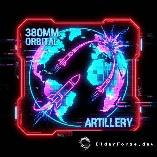 380mm Orbital Barrage – орбитальная бомбардировка для RimWorld