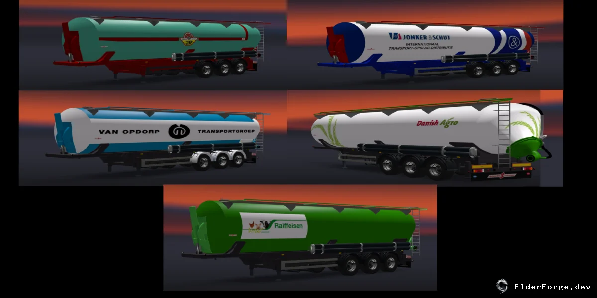 Обложка мода: 6 новых трейлеров для удобрений в Euro Truck Simulator 2 (версии 1.16‑x и 1.17‑x)