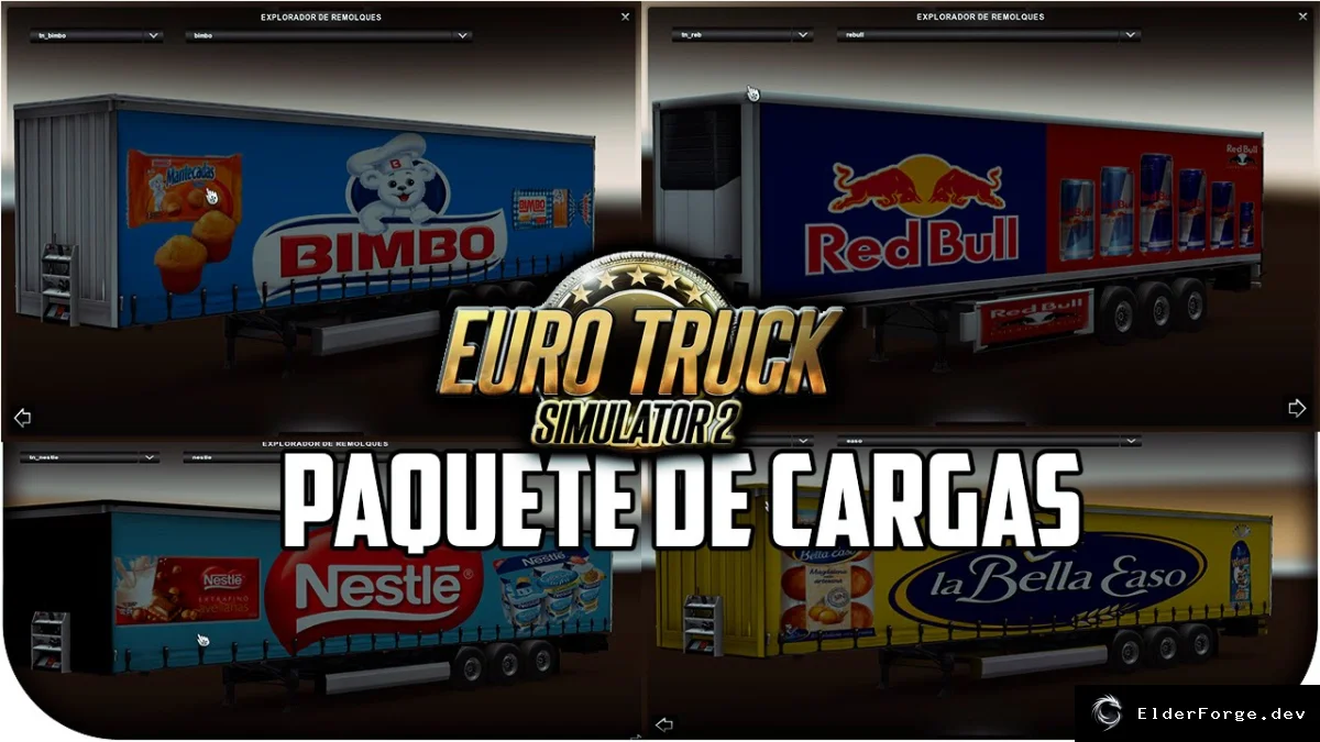 Обложка мода: 8 автономных прицепов для Euro Truck Simulator 2 – расширьте автопарк