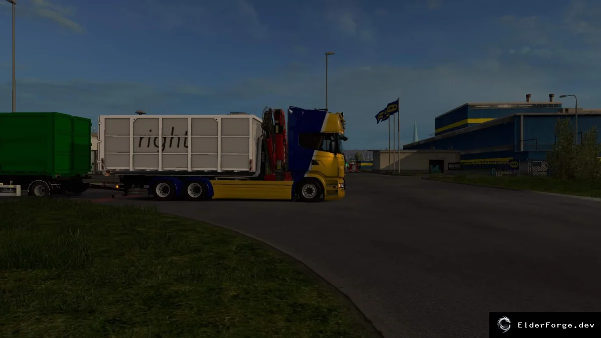 Обложка мода: ABROLL SCANIA RJL – новые шасси и расширения для Euro Truck Simulator 2