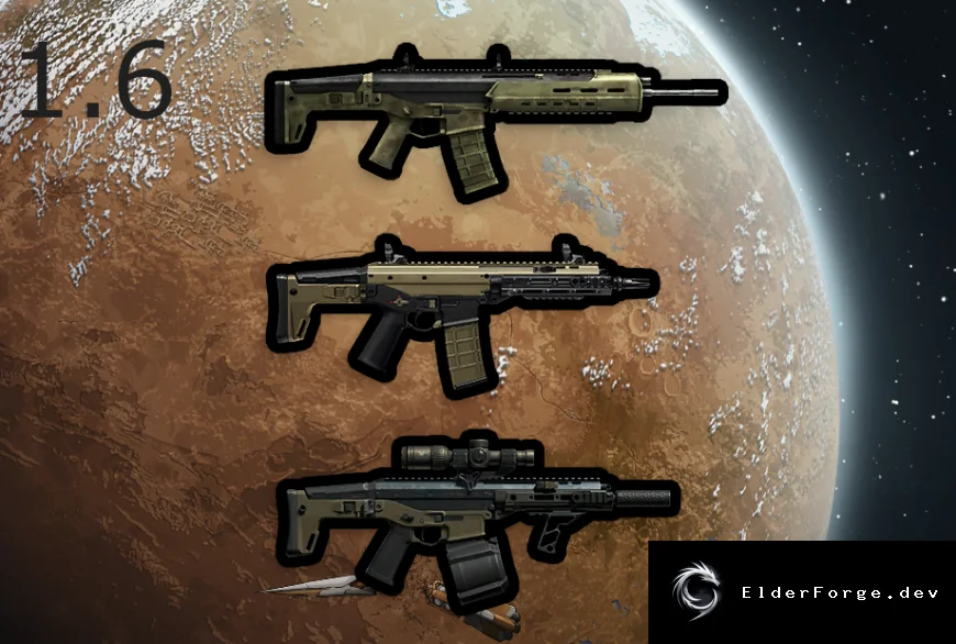 ACR Weapon Pack – 3 новых огнестрельных оружия для RimWorld