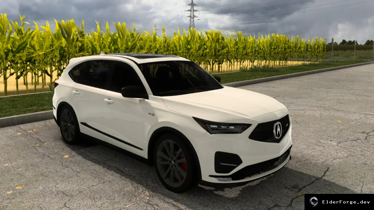 Обложка мода: Acura MDX 2023 для Euro Truck Simulator 2 – новый кроссовер с уникальными звуками и физикой
