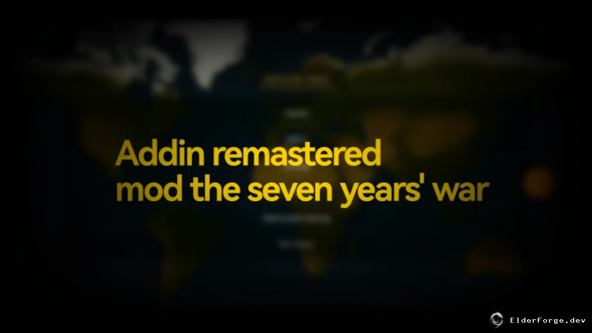 Addin Remastered + The Seven Years' War – объединённый сценарий для Age of History II