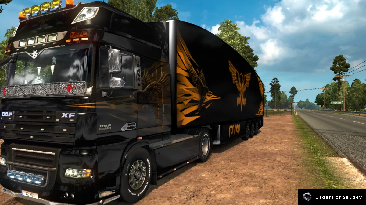 Обложка мода: Aero Dynamic прицеп для Euro Truck Simulator 2 – 3 скина и анимация