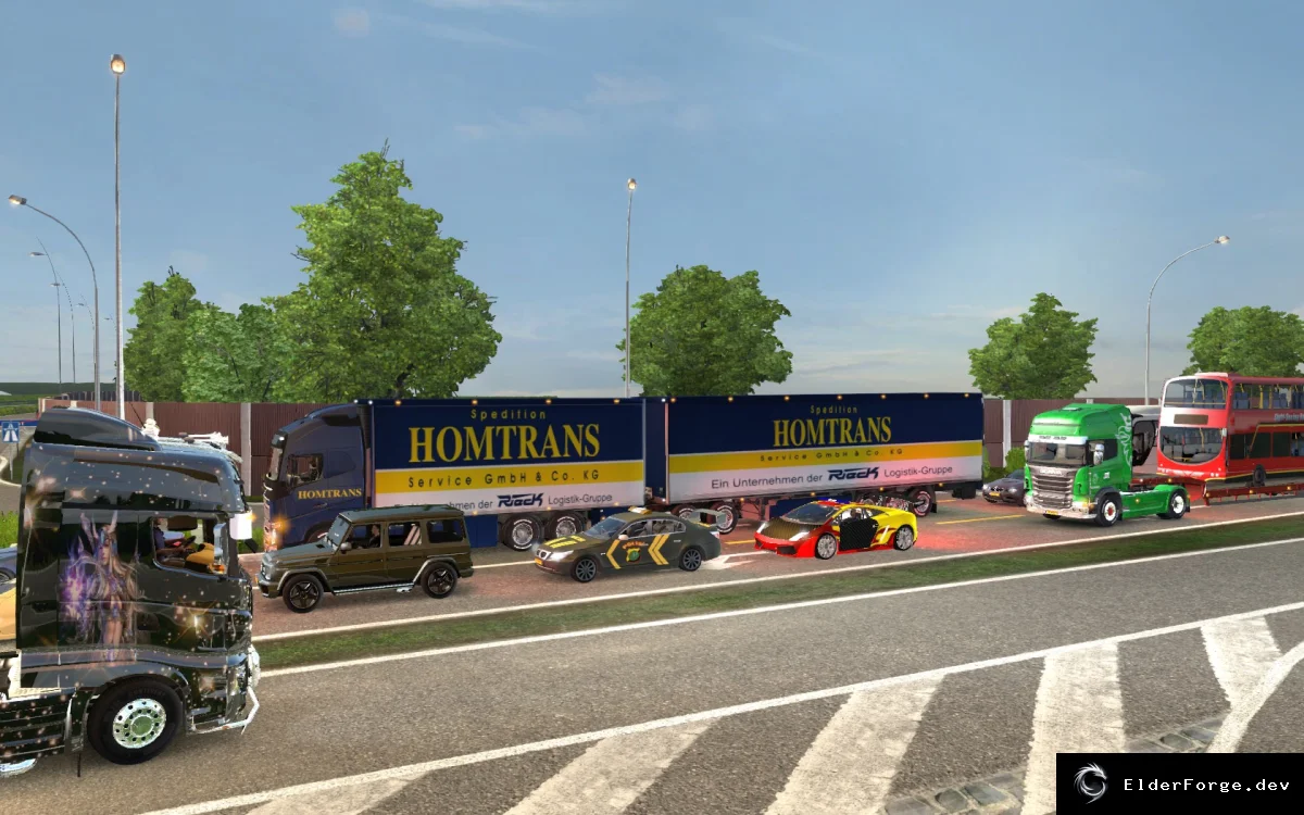Обложка мода: AI Traffic Tandem Combo Pack v3 для Euro Truck Simulator 2 – 50 новых тандемов