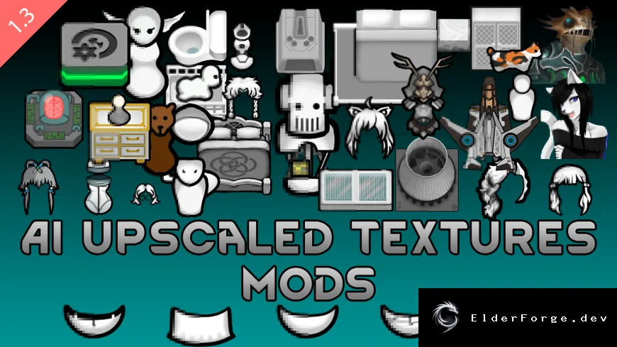 AI Upscaled Textures для RimWorld – улучшенные текстуры с ИИ