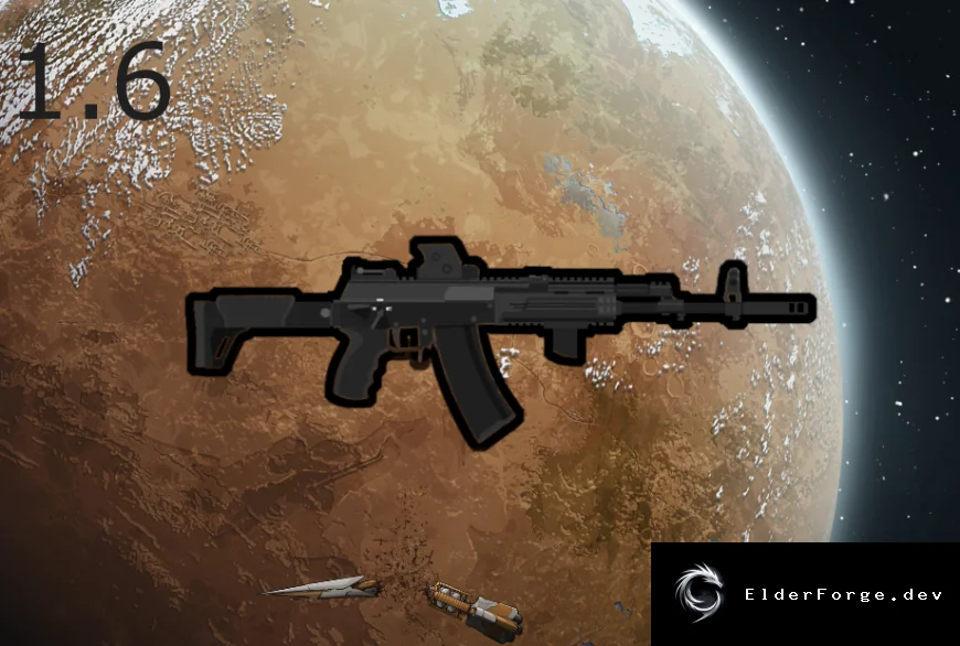 AK‑12 – автоматическое оружие для RimWorld
