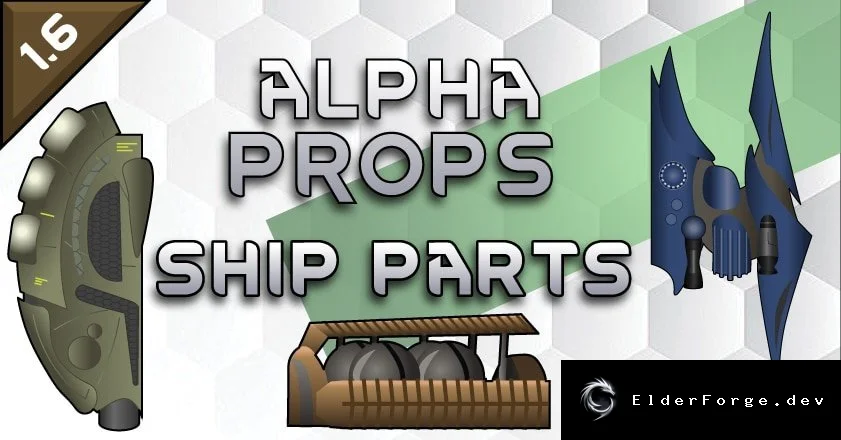 Alpha Props – 66 новых деталей кораблей для RimWorld
