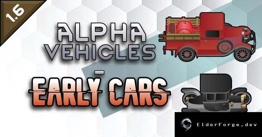 Alpha Vehicles – Ранние автомобили для RimWorld