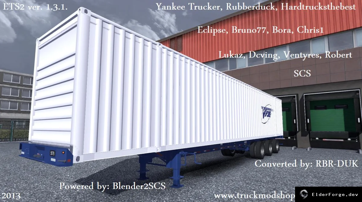 Обложка мода: Американские прицепы для Euro Truck Simulator 2 – набор из 5 моделей