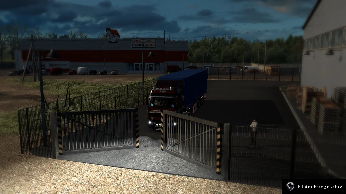 Обложка мода: Animated Company Gates for Euro Truck Simulator 2 – v1.6.1