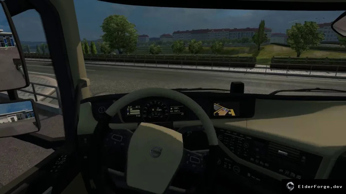 Обложка мода: Анимированная рулевая колонка для Volvo FH 2012 в Euro Truck Simulator 2
