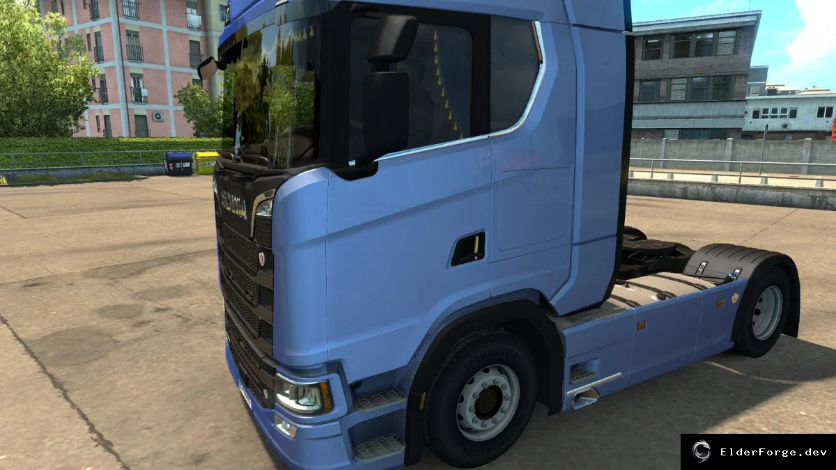 Обложка мода: Анимированные боковые шторки для Scania R &amp; S 2016 – ETS2