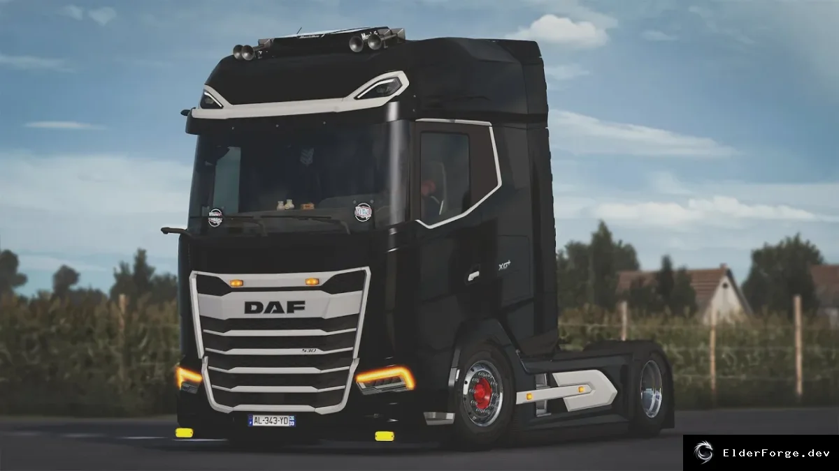 Обложка мода: Анимированные поворотники DAF 2021 для Euro Truck Simulator 2 – патч 1.46