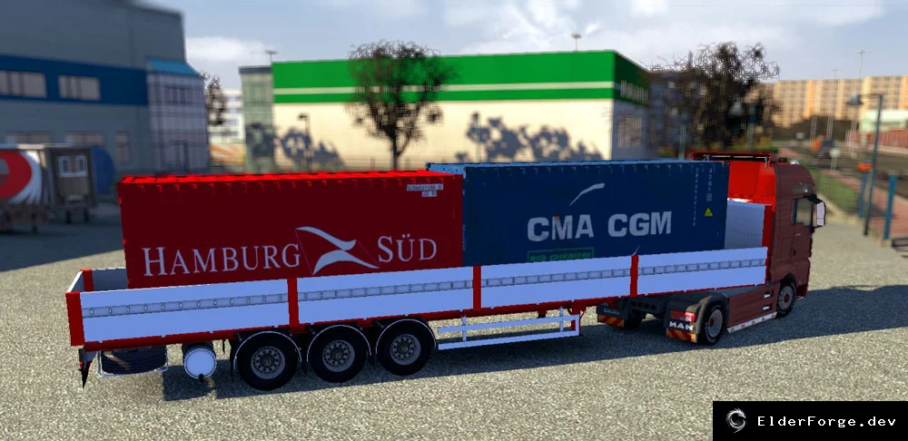 Обложка мода: Анимированные прицепы для Euro Truck Simulator 2 – набор из 3 моделей