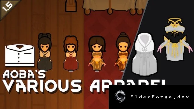 Aoba's Various Apparel Vol.1 – новые наряды для колонистов RimWorld