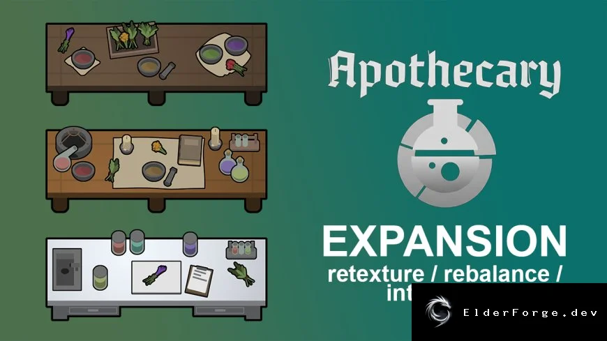 Apothecary Expansion – Полный ремейк аптекарского мода для RimWorld