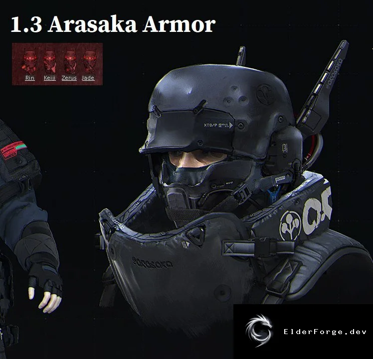 Arasaka Battlesuit (Continued) – продвинутая броня для RimWorld