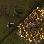 Обложка мода: Атомная артиллерия для Factorio – лёгкий атомный пистолет с большим стеком