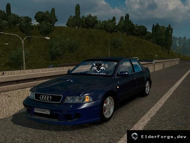 Обложка мода: Audi A4 Beta v0.3 для Euro Truck Simulator 2 – новый салон, краска и аксессуары