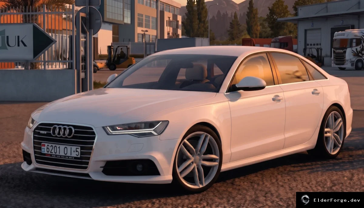 Обложка мода: Audi A6 C7 2015 для Euro Truck Simulator 2 – полная комплектация