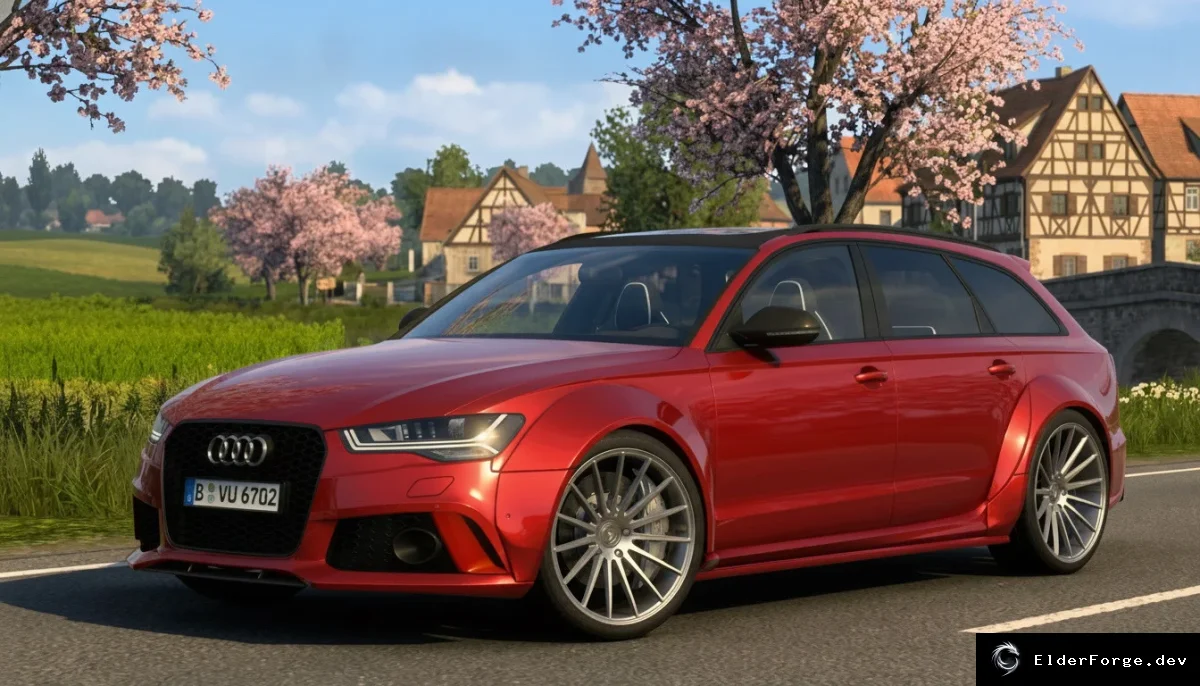 Обложка мода: Audi A6 / S6 / RS6 C7 Avant 2016 – новый автомобиль для Euro Truck Simulator 2