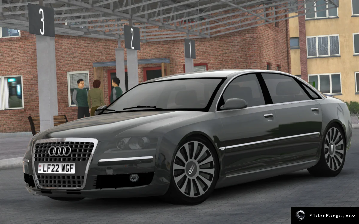 Обложка мода: Audi A8 D3 для Euro Truck Simulator 2 – полная комплектация, тюнинг и звук