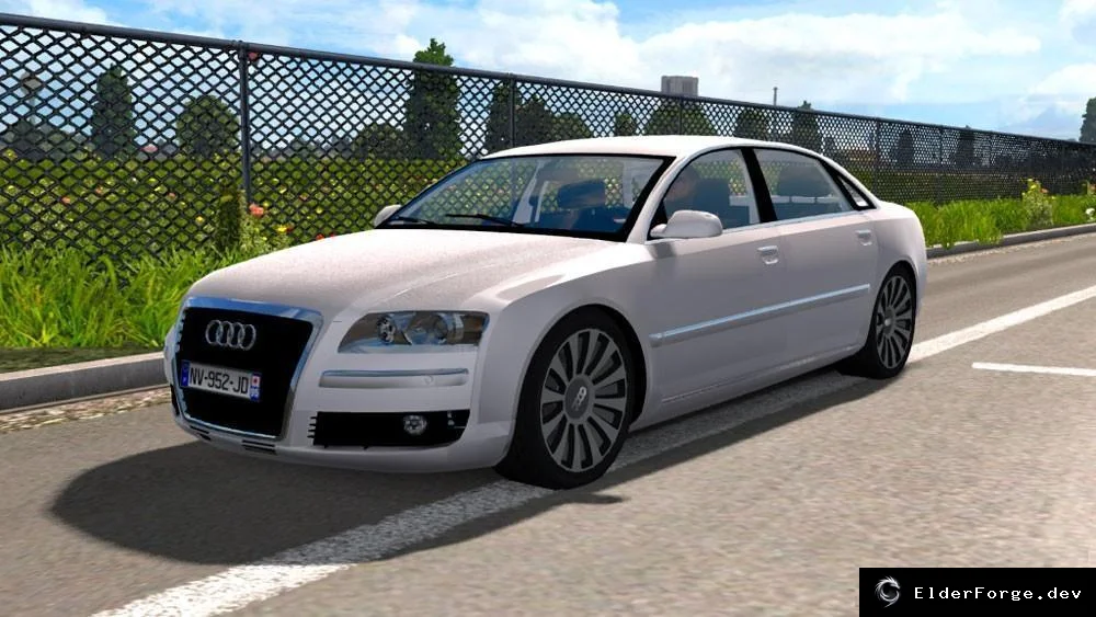 Обложка мода: Audi A8 для Euro Truck Simulator 2 – полное переосмысление авто в версии 1.39.x