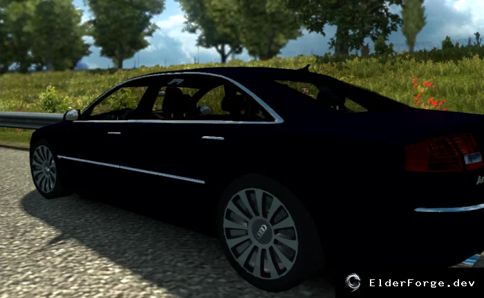 Обложка мода: Audi A8L W12 для Euro Truck Simulator 2 – реалистичная физика и звук