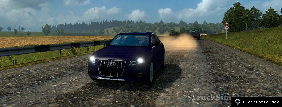 Обложка мода: Audi RS4 – новый грузовик в Euro Truck Simulator 2