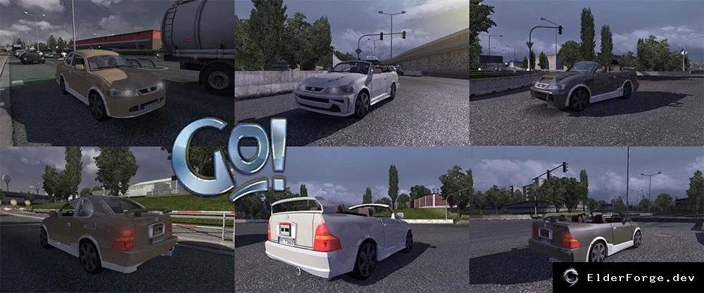 Обложка мода: Auto Go! in Traffic – автомобиль из Saints Row 3 для ETS2