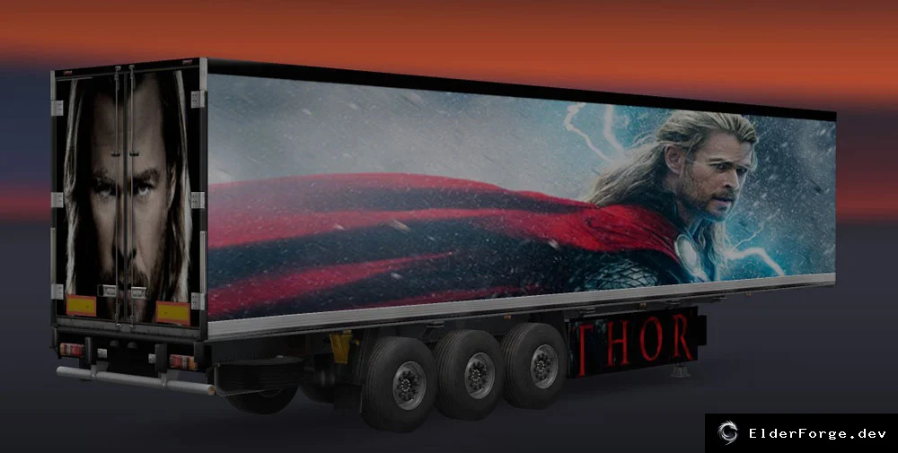 Обложка мода: Avengers Trailer Skins для Euro Truck Simulator 2 – стильные прицепы