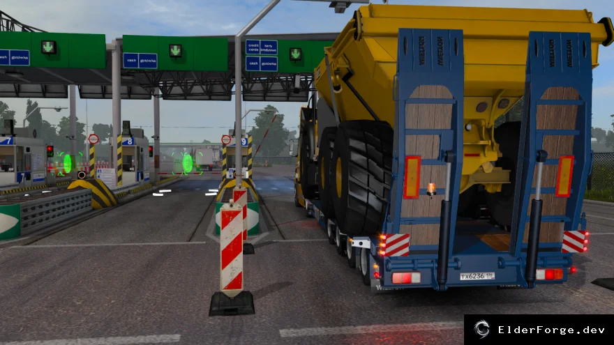 Обложка мода: Автоматический шлагбаум на платных пунктах в Euro Truck Simulator 2 (ETS2) – V1.0