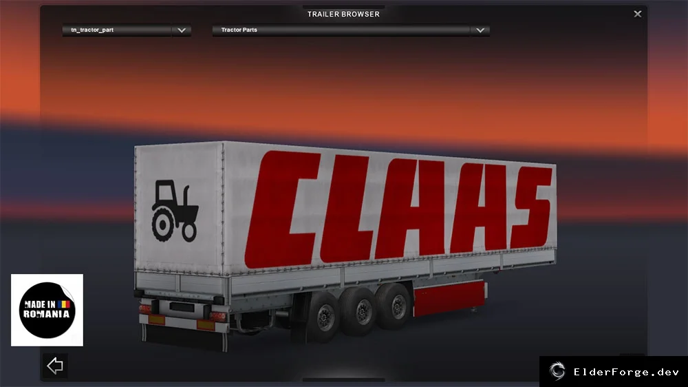 Обложка мода: Автономные прицепы Claas и Sprite для Euro Truck Simulator 2