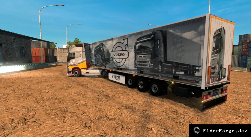 Обложка мода: Автономный прицеп Volvo FH16 Scmitz для Euro Truck Simulator 2