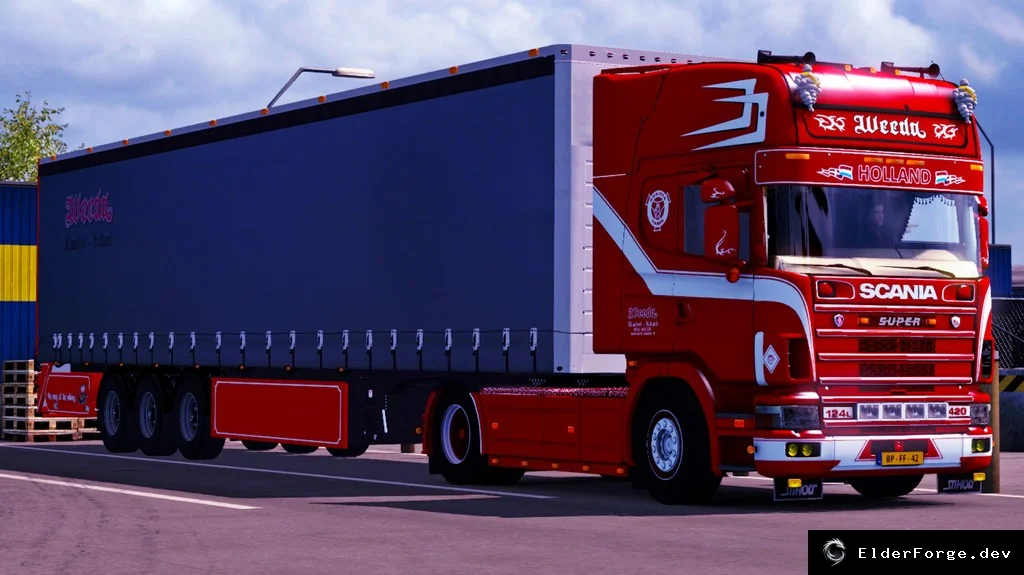Обложка мода: Автономный прицеп Weeda для Euro Truck Simulator 2 – полная совместимость