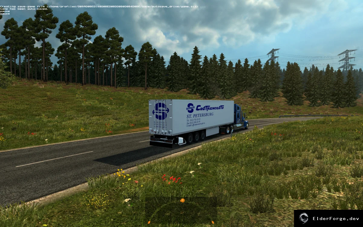 Обложка мода: Автономный трейлер СовТрансАвто – ST.PETERSBURG для Euro Truck Simulator 2