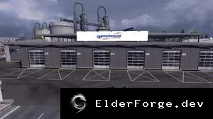Обложка мода: Barmanlar Logistics Pack для ETS2 – новые гаражи, прицеп‑рефрижератор и Mercedes‑Benz