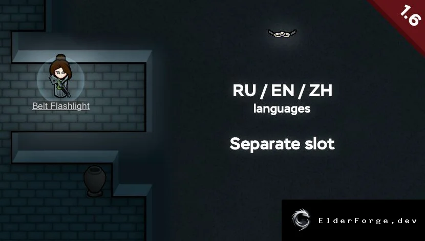 Belt Flashlight – светящийся пояс для RimWorld