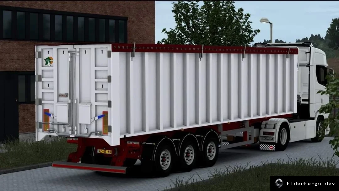 Обложка мода: Benalu Trailer for Euro Truck Simulator 2 – автономный прицеп (ETS2 1.44/1.45)