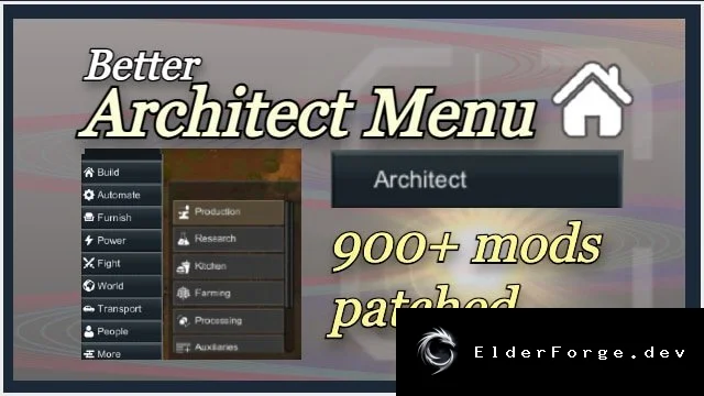 Better Architect Menu — улучшенное меню архитектора для RimWorld