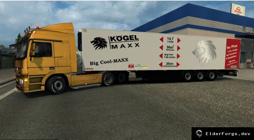 Обложка мода: Big Cool-MAXX Reefer – автономный рефрижератор для Euro Truck Simulator 2