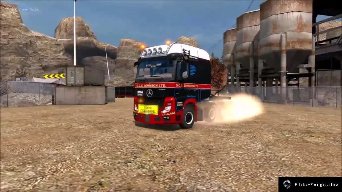 Обложка мода: Big Stars – Mercedes Actros &amp; Arocs SLT для Euro Truck Simulator 2 (v1.4.7)