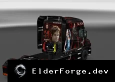 Обложка мода: Blade Skin for Scania T + Trailer – новый скин для ETS2