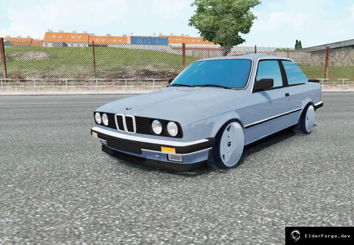 Обложка мода: BMW 320i Coupe (E30, 1982) – новый автомобиль для Euro Truck Simulator 2