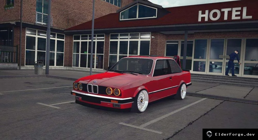 Обложка мода: BMW 320i E30 для Euro Truck Simulator 2 – реалистичная модель с металлик‑покраской