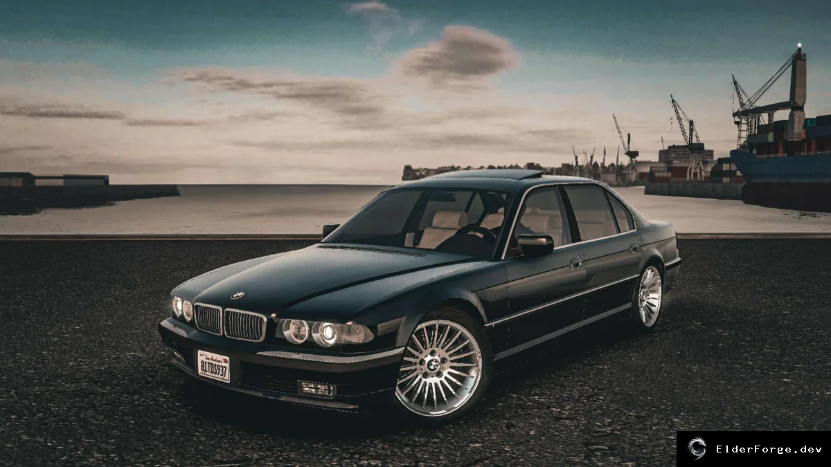 Обложка мода: BMW 750iL E38 – роскошный седан в Euro Truck Simulator 2 (ETS2)